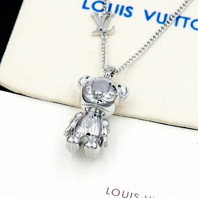Collier Louis Vuitton Teddy Bear Argent Poli 6