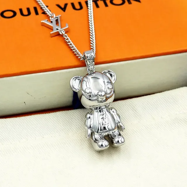 Collier Louis Vuitton Teddy Bear Argent Poli 9