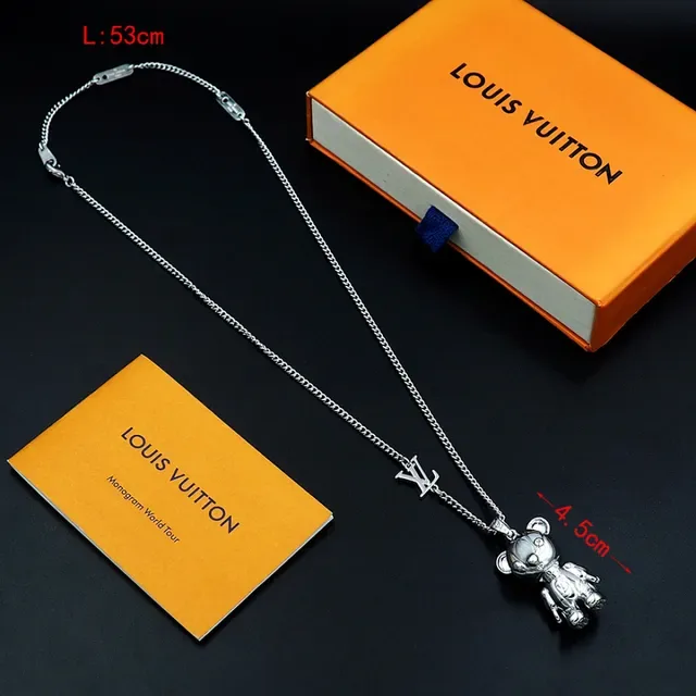 Collier Louis Vuitton Teddy Bear Argent Poli 10