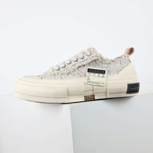 Maison Margiela Beige Multicolor Zapatillas Lifestyle con Upper de Tweed Deconstruido y Suela de Goma Segmentada 9