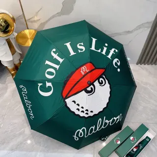 Malbon Golf Green Red Printed Graphic Canopy Character Handbag