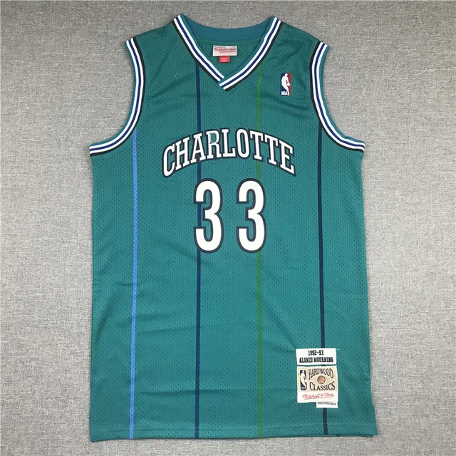 Mitchell & Ness Hardwood Classics Charlotte 33 Alonzo Mourning 1992–93 maillot throwback 3