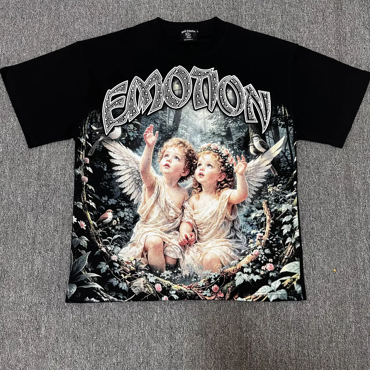 Camiseta de cuello redondo con estampado gráfico Mixed Emotion 6