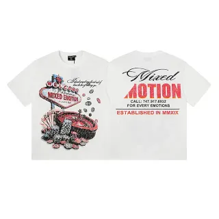 Mixed Emotion Mixed Motion Graphic Print Oversized T-Shirt