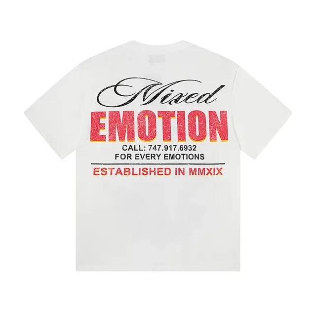 Mixed Emotion Mixed Motion Graphic Print Oversized T-Shirt 3