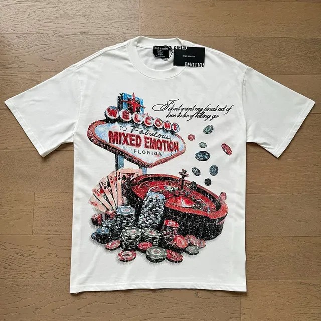 Mixed Emotion Mixed Motion Graphic Print Oversized T-Shirt 5
