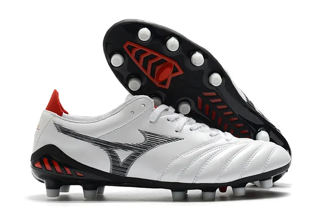 Mizuno Morelia Neo Cyan and Copper फर्म ग्राउंड फुटबॉल जूते 4