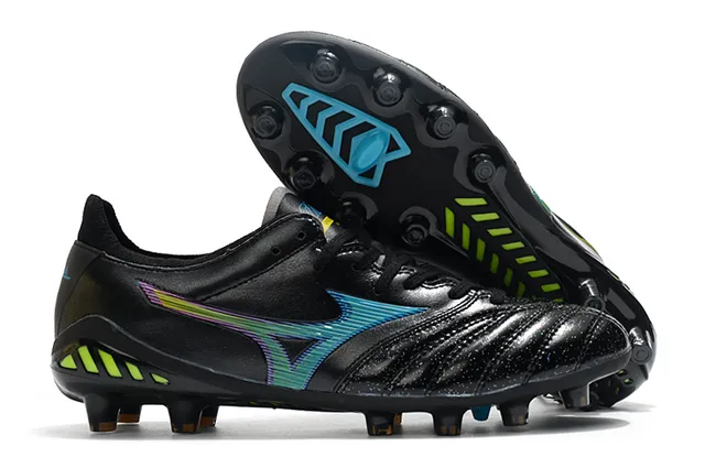 Mizuno Morelia Neo Cyan and Copper फर्म ग्राउंड फुटबॉल जूते 6