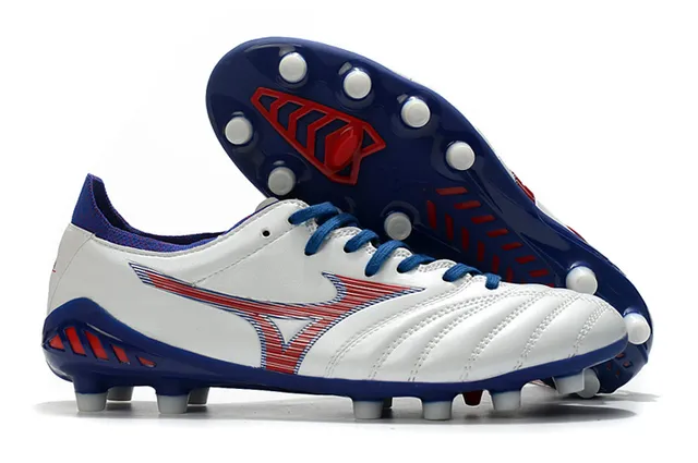 Mizuno Morelia Neo Cyan and Copper फर्म ग्राउंड फुटबॉल जूते 7