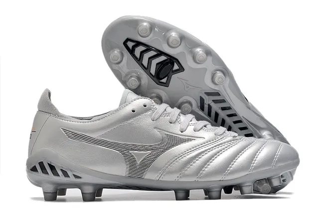 Mizuno Morelia Neo Cyan and Copper फर्म ग्राउंड फुटबॉल जूते 10