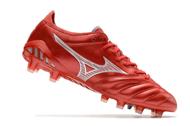Mizuno Morelia Neo Cyan and Copper फर्म ग्राउंड फुटबॉल जूते 23