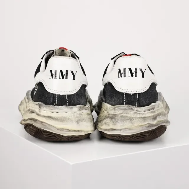 MM6 Maison Margiela MMY Blakey مفكك أسود أسلوب الحياة حذاء رياضي 8