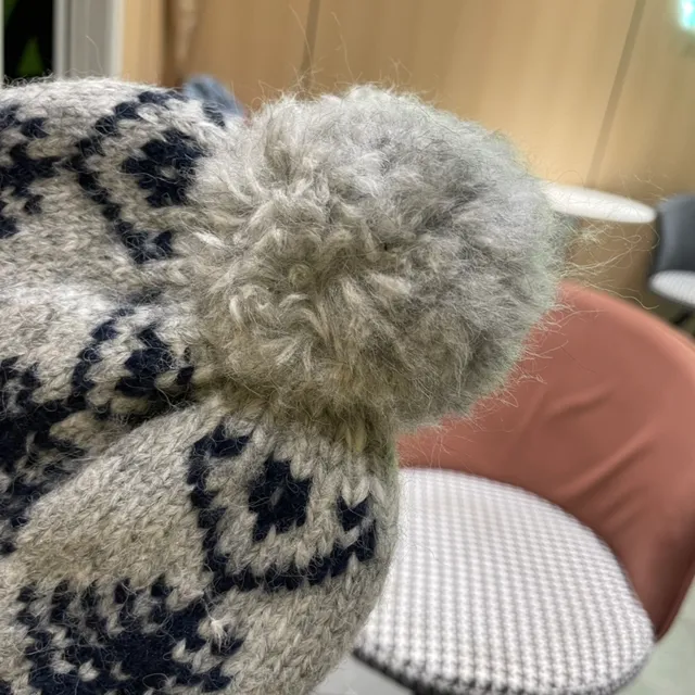 Moncler 灰海军 罗纹针织袖口 混色羊毛 针织帽 11