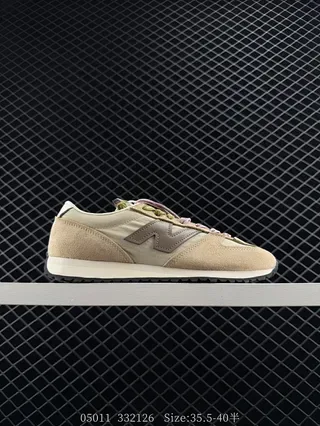 New Balance 237 Bege Marrom Camadas De Camurça E Nylon Superior Silhueta Retro Runner Tênis Lifestyle 2