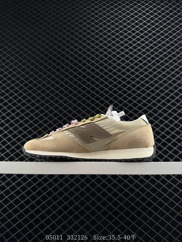 New Balance 237 Bege Marrom Camadas De Camurça E Nylon Superior Silhueta Retro Runner Tênis Lifestyle 6