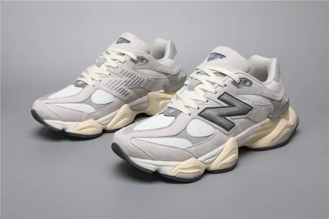 New Balance 9060 Beige Gray Lifestyle Sneakers 5