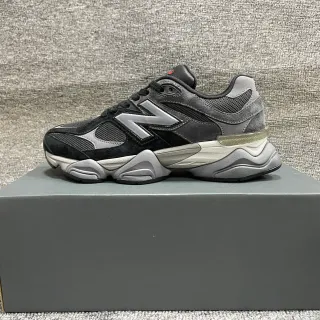New Balance 9060 黑色灰色厚底运动鞋