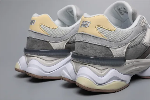 New Balance 9060 Gray White Beige Lifestyle Sneakers 2