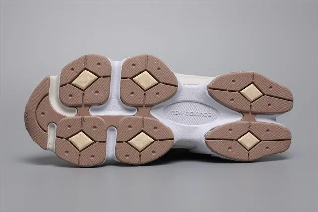 New Balance 9060 Gray White Beige Lifestyle Sneakers 6