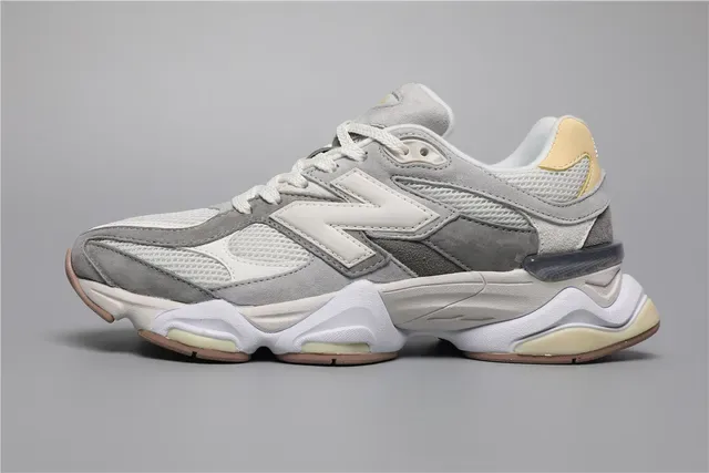 New Balance 9060 Gray White Beige Lifestyle Sneakers 9