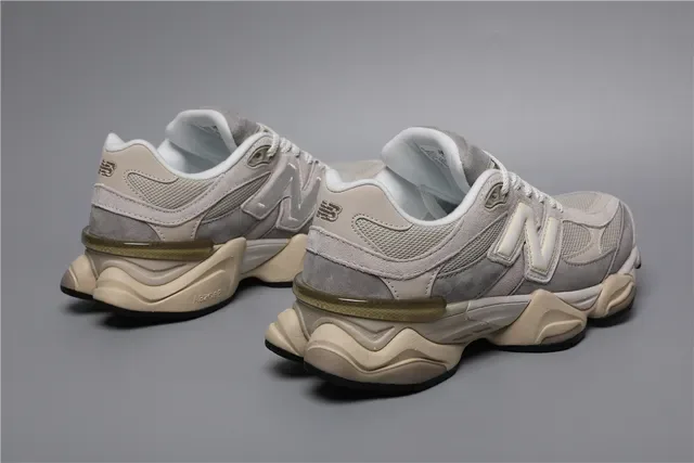 New Balance 9060 Rice White/Gray tênis lifestyle 3