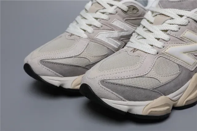 New Balance 9060 Rice White/Gray tênis lifestyle 4