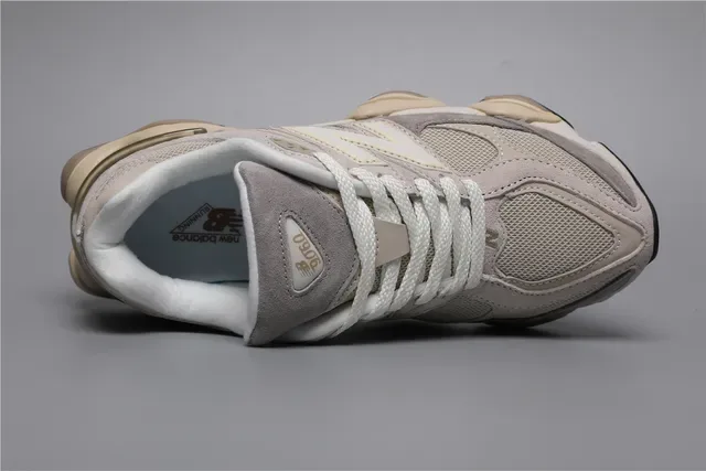 New Balance 9060 Rice White/Gray tênis lifestyle 7