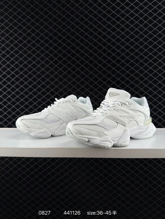 New Balance 9060 White Chunky Sneakers 3