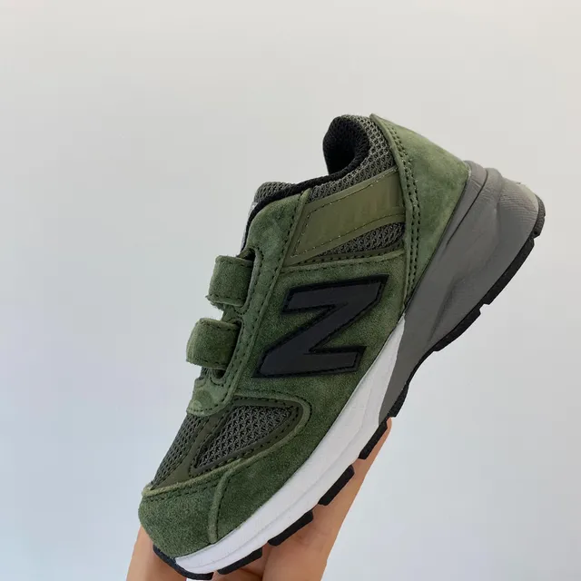 New Balance Army Green White Olive Suede And Mesh Upper Laces Midsole Lifestyle Sneakers 12