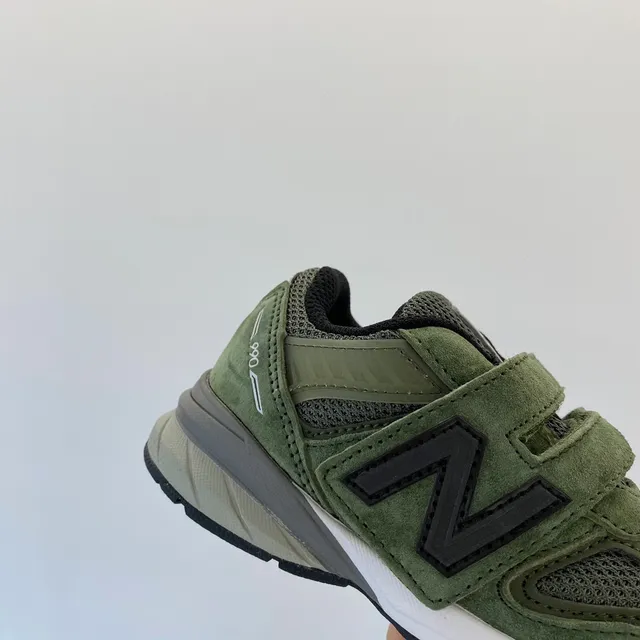 New Balance Army Green White Olive Suede And Mesh Upper Laces Midsole Lifestyle Sneakers 15