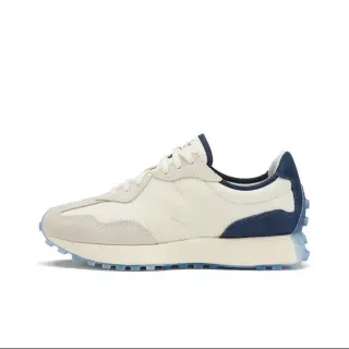 New Balance বেইজ নেভি লেয়ার্ড সুয়েড এবং মেশ আপার গোলাকার টো লাইফস্টাইল স্নিকার্স