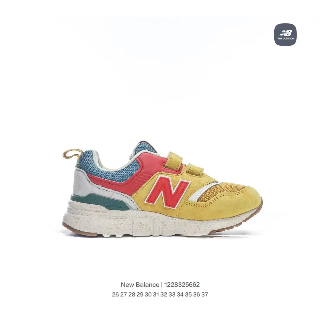 New Balance Gris Negro Cierre con Correa Velcro Malla y Sintético Superior Zapatillas Lifestyle 4
