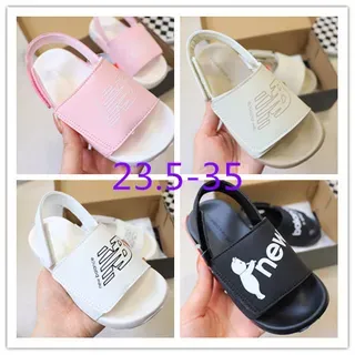 New Balance Sandálias para Crianças Slide Rosa Branco Bege Preto Sandálias casual