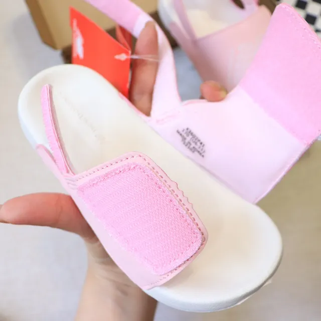 New Balance Kids Slide Sandals Pink White Beige Black Casual Sandals 15