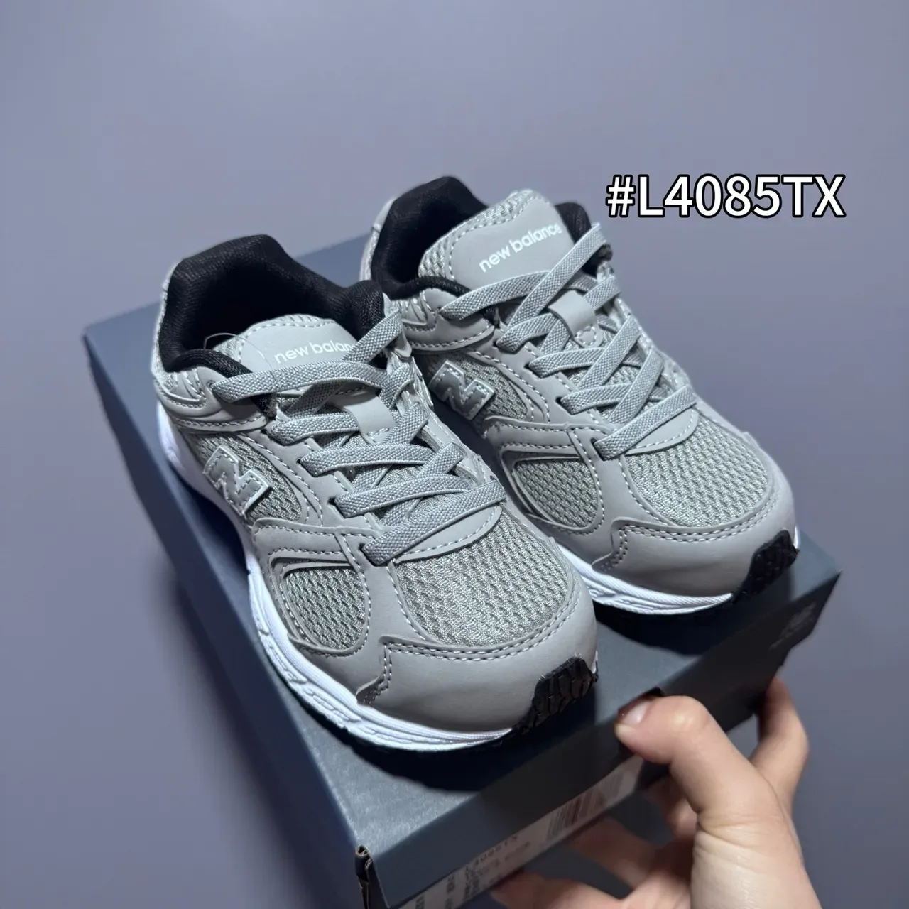 New Balance Prata Marinho Malha E Camada Sintética Construção ENCAP Sola Intermediária Tênis Lifestyle 5
