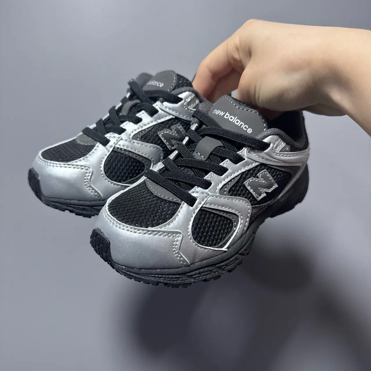 New Balance Prata Marinho Malha E Camada Sintética Construção ENCAP Sola Intermediária Tênis Lifestyle 22