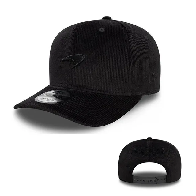 New Era Beige Blue Structured Six-Panel Flat Brim Baseball Cap 9