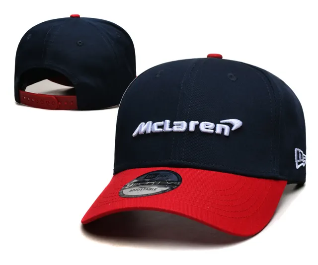 New Era Beige Blue Structured Six-Panel Flat Brim Baseball Cap 10