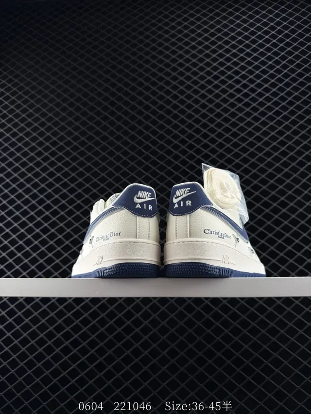 Nike Air Force 1 Low Off-White Navy Lifestyle Sneakers 3