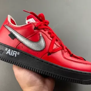 Nike Air Force 1 Off-White Red Zipper حذاء رياضي أسلوب حياة