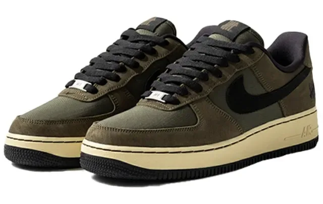 Nike Air Force 1 Olive and Black Lifestyle Sneakers 2