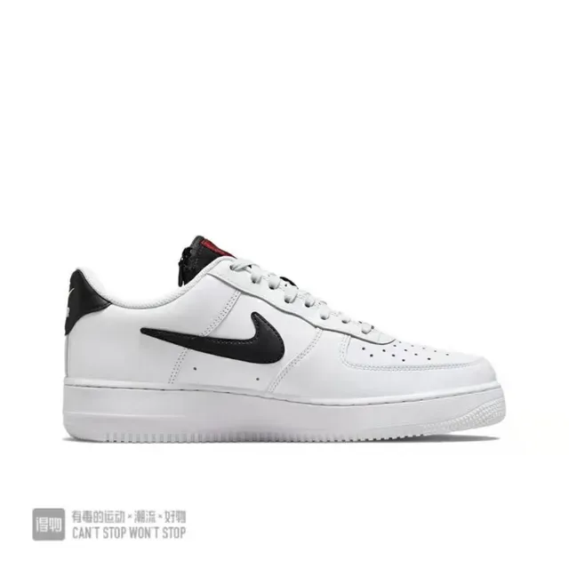 Nike Air Force 1 White Red Black Sculpted Swoosh Lifestyle Sneakers 6