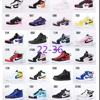 Nike Air Jordan 1 Negro Naranja Blanco Zapatos de Baloncesto