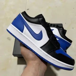 Nike Air Jordan 1 Preto Branco Azul Royal Tênis Lifestyle