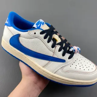 Nike Air Jordan 1 Low Off-White و Royal Blue سنيكرز لايف ستايل