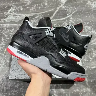 Nike Air Jordan 4 黑色 红色 灰色 篮球鞋