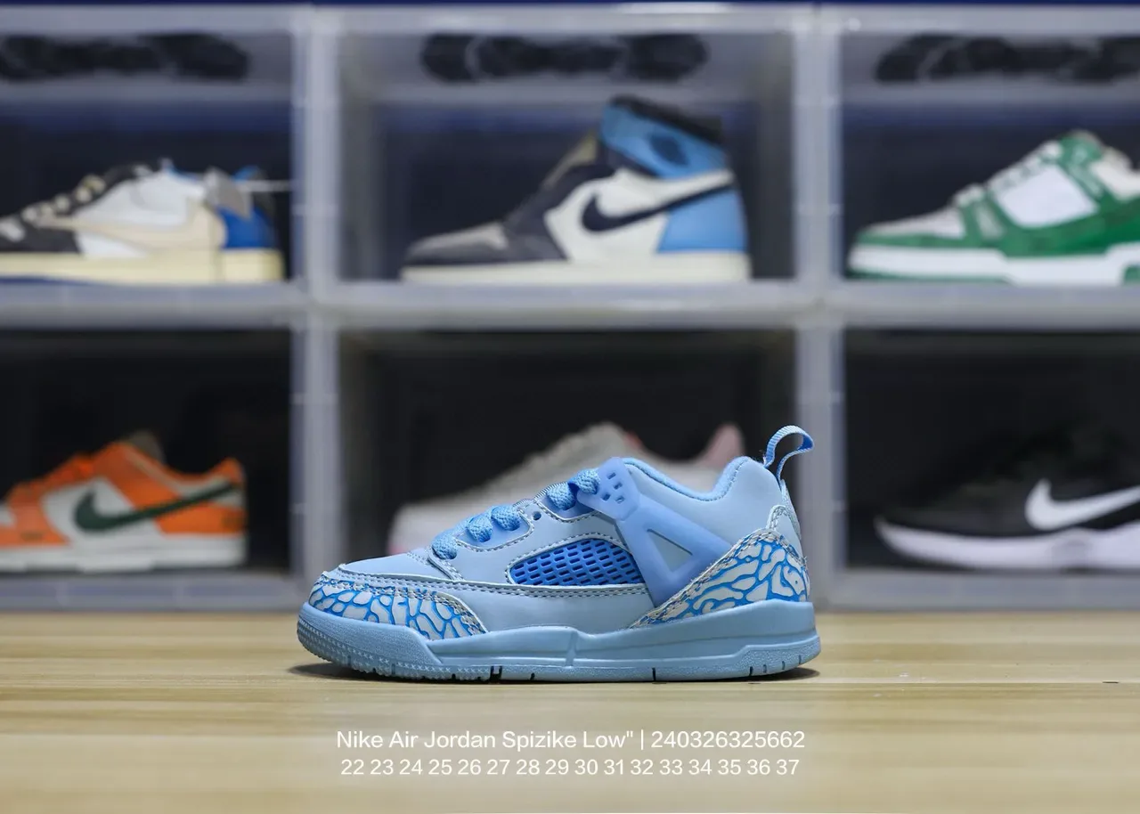Nike Air Jordan Spizike Low Off-White Elephant Print Lifestyle Sneakers 7