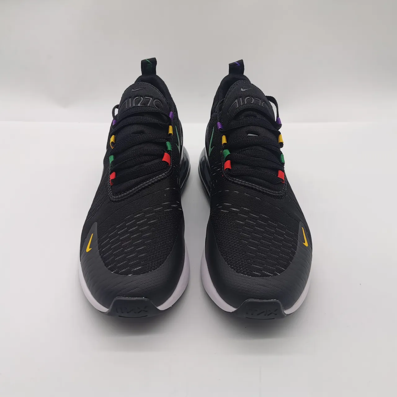 Nike Air Max 270 Black Multicolor Lace Aglets Lifestyle Sneakers 5