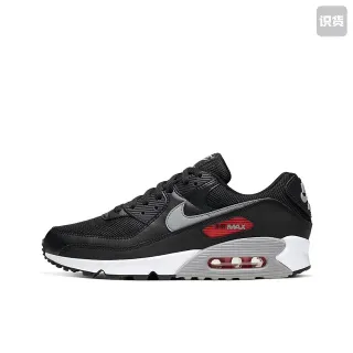 Nike Air Max 90 Noir Gris Rouge Lifestyle Sneakers
