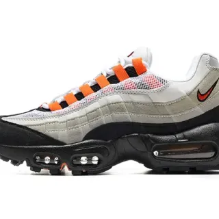 Nike Air Max 95 حذاء رياضي أسود رمادي برتقالي نمط حياة